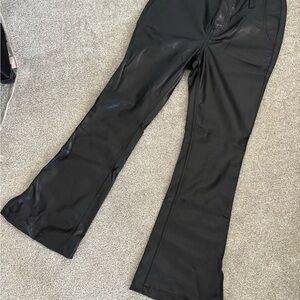 We The Free Faux Leather Flare Pants – Black – Size 31